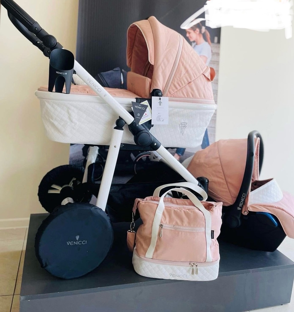 Бебешка количка Venicci Pure rose 3в1 комплект