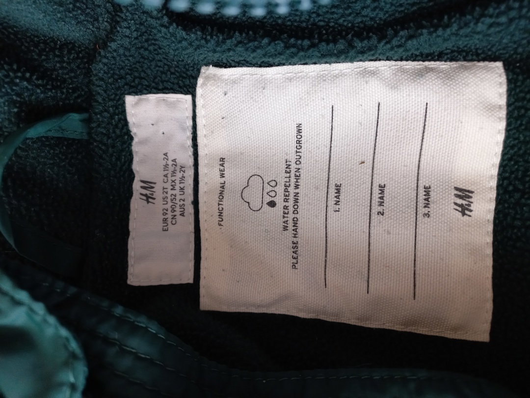 Детско зимно яке за момче H&M, размер 92