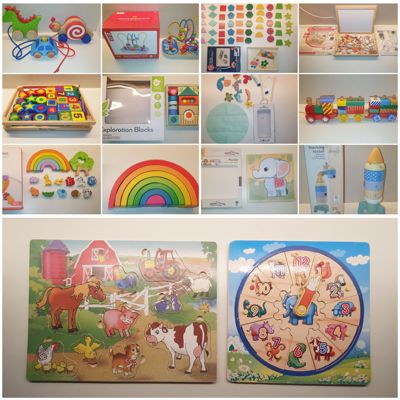 Дървени образователни играчки