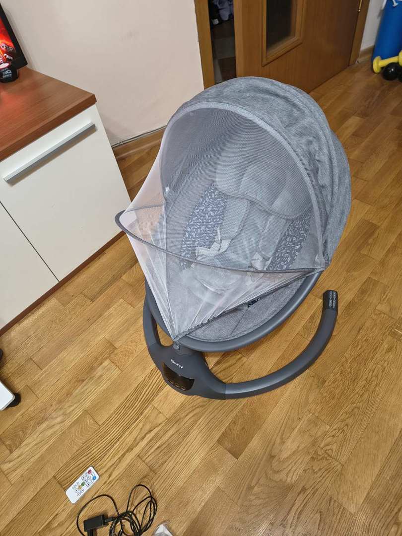 Електрическа бебешка люлка тип яйце