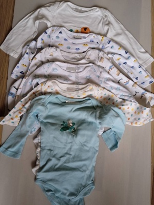 Боди с дълъг ръкав 6 броя размер 86/92