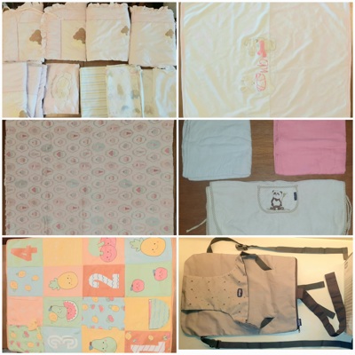 Обиколници, одеала, хавлия, килимче за игра,пелени