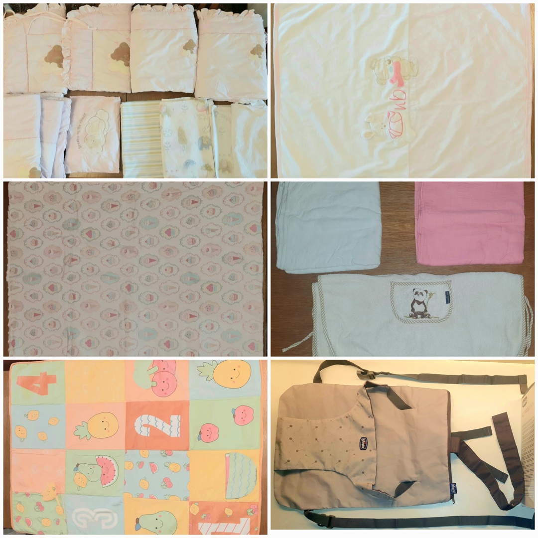 Обиколници, одеала, хавлия, килимче за игра,пелени