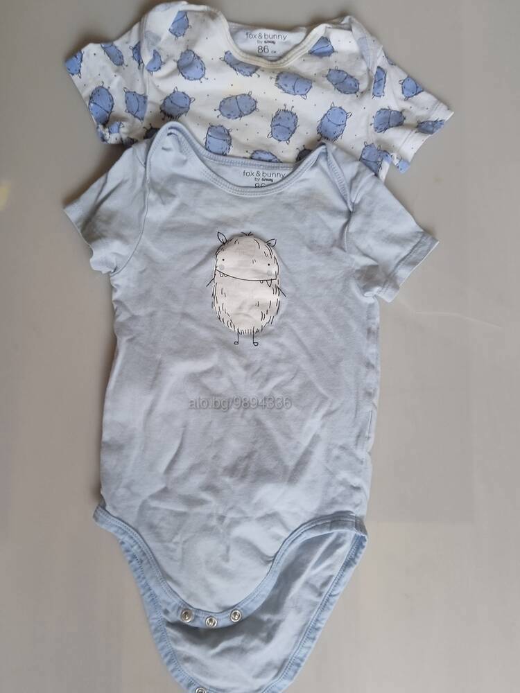 Боди Бодита бебешки 2 броя 86 размер