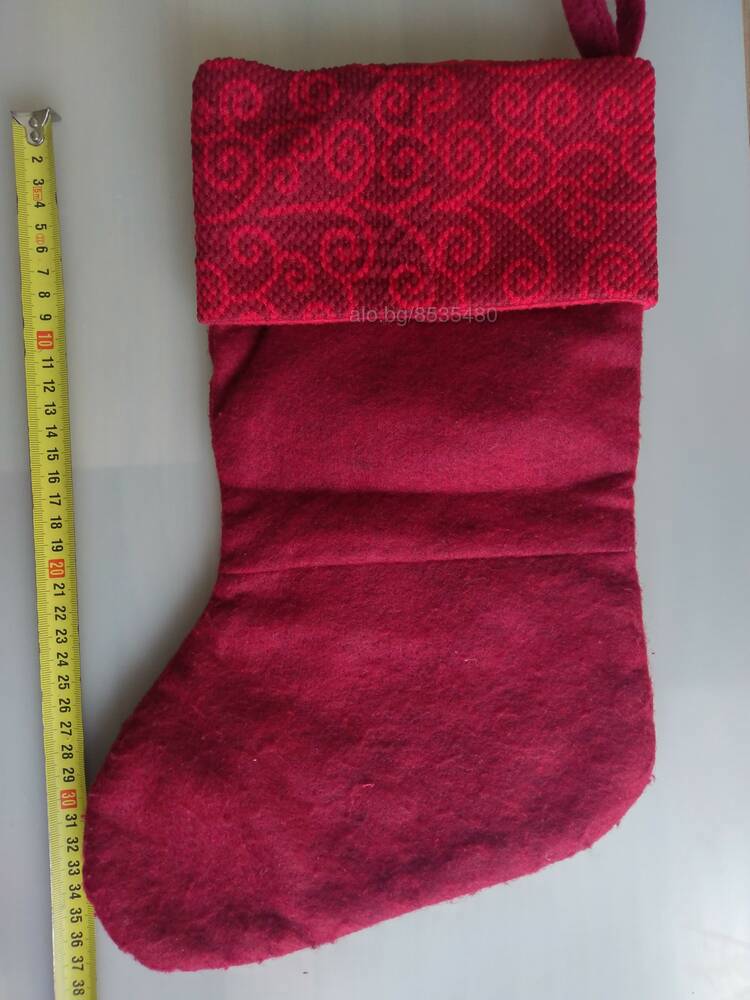 Голям коледен чорап Коледна украса