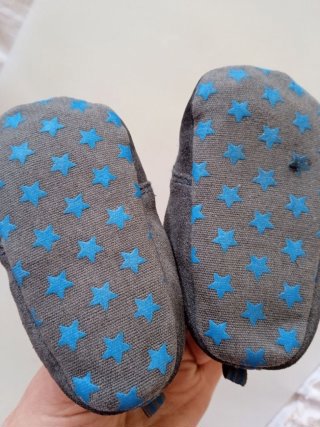 Пантофи кожени за първите стъпки размер 19