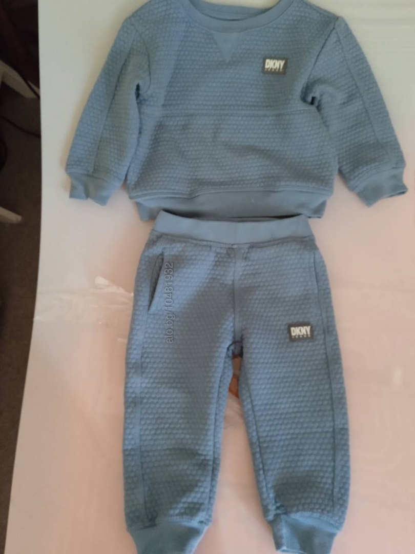 Костюм топъл бебешки DKNY размер до 86 см