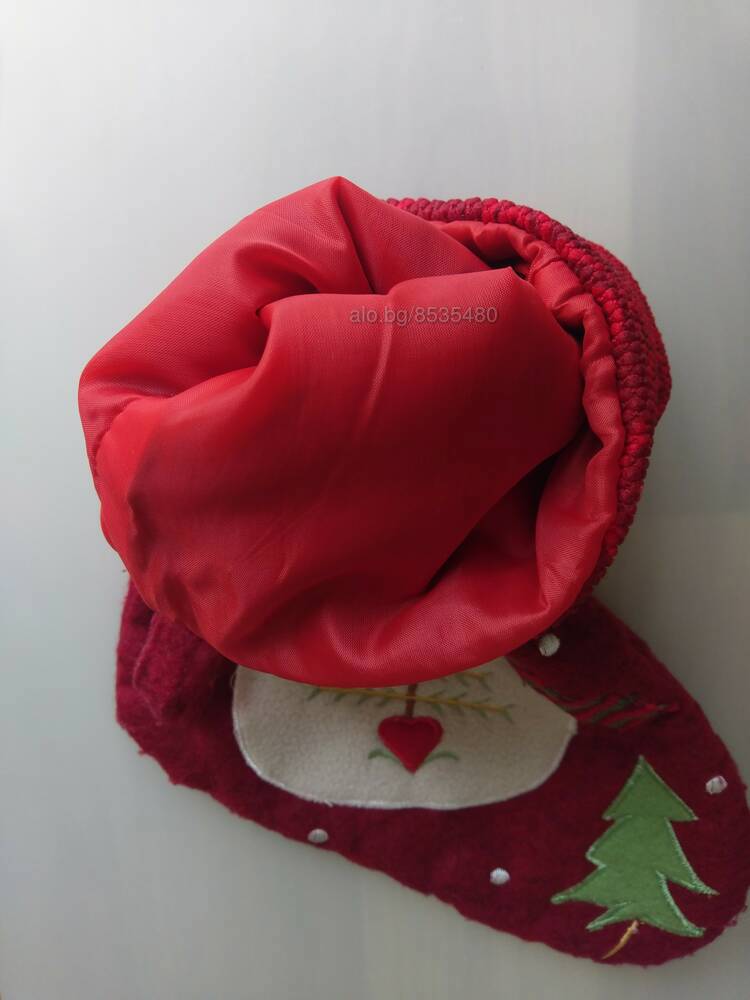 Голям коледен чорап Коледна украса