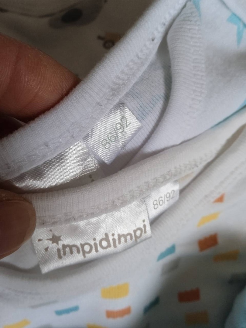 Боди с дълъг ръкав 6 броя размер 86/92