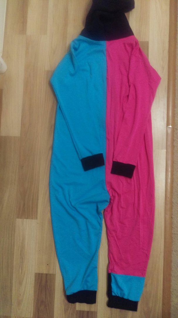 Гащеризон със качулка, трикотаж