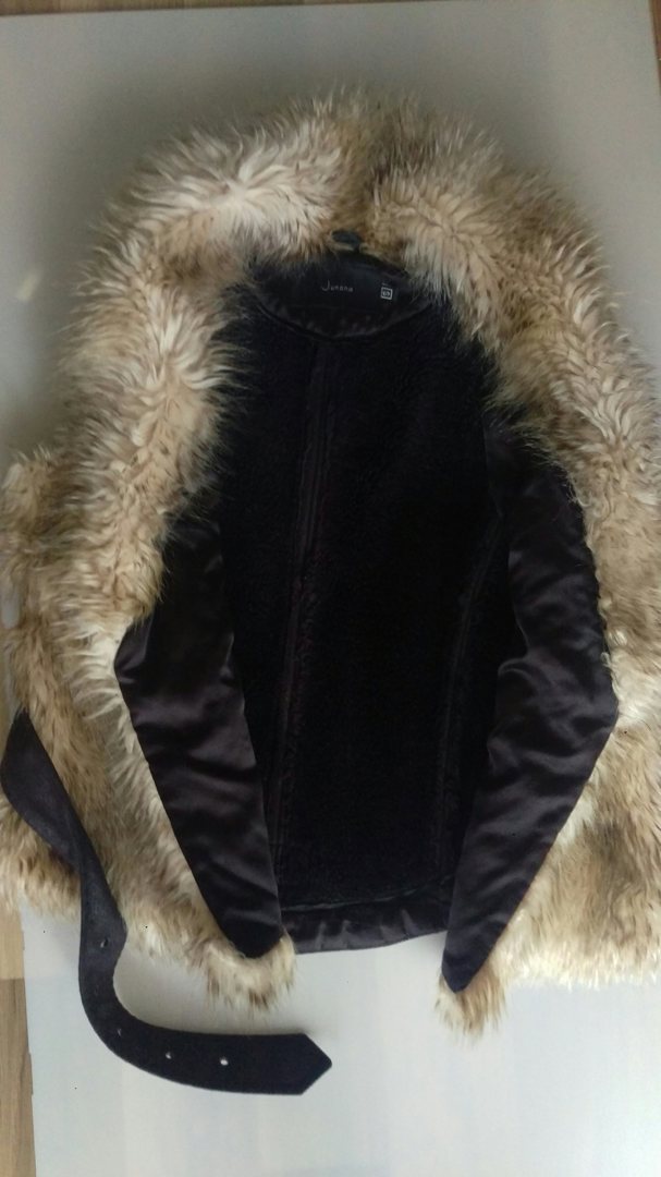 Елек топъл от изкуствена козина размер S