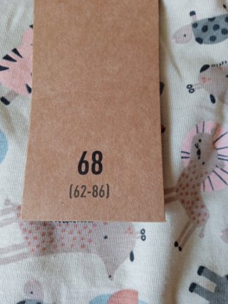 Боди бебешко, разм. 68, ново, екологично