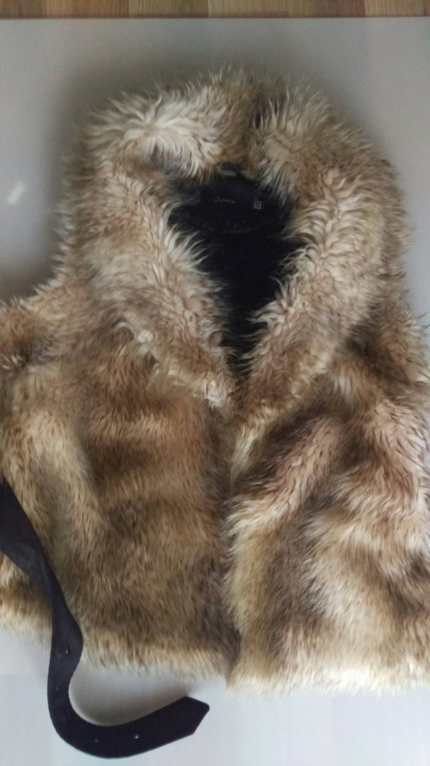 Елек топъл от изкуствена козина размер S