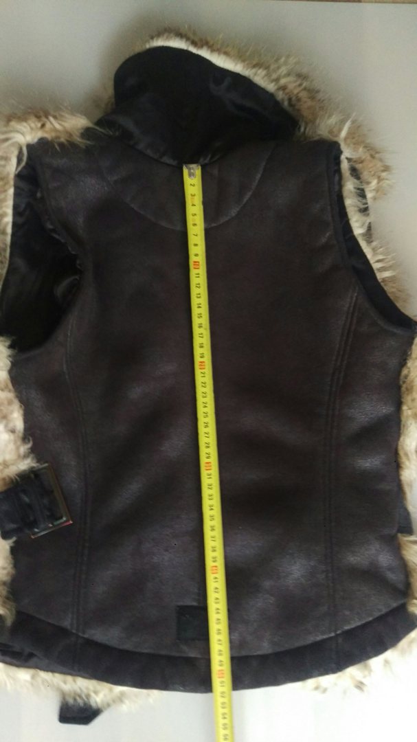 Елек топъл от изкуствена козина размер S