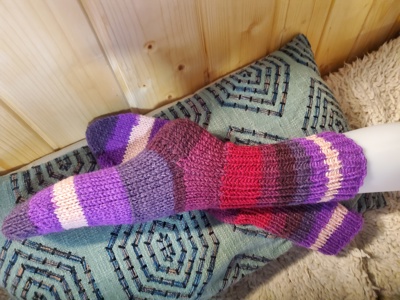 Ръчно плетени чорапи размер 38