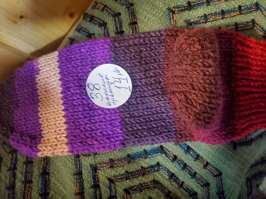 Ръчно плетени чорапи размер 38