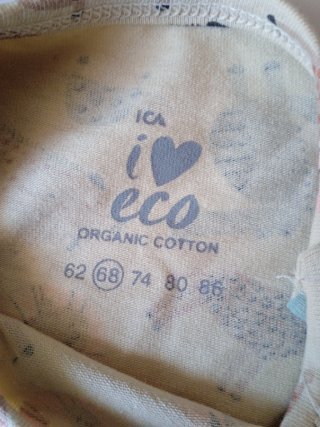 Боди бебешко, разм. 68, ново, екологично