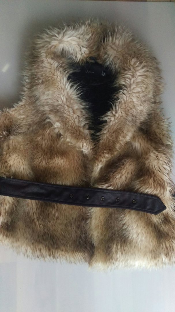 Елек топъл от изкуствена козина размер S