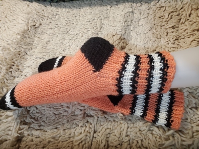 Ръчно плетени детски чорапи размер 38