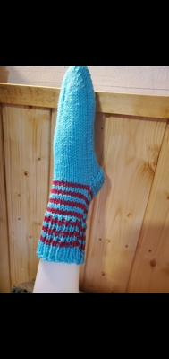 Ръчно плетени юношески чорапи размер 38