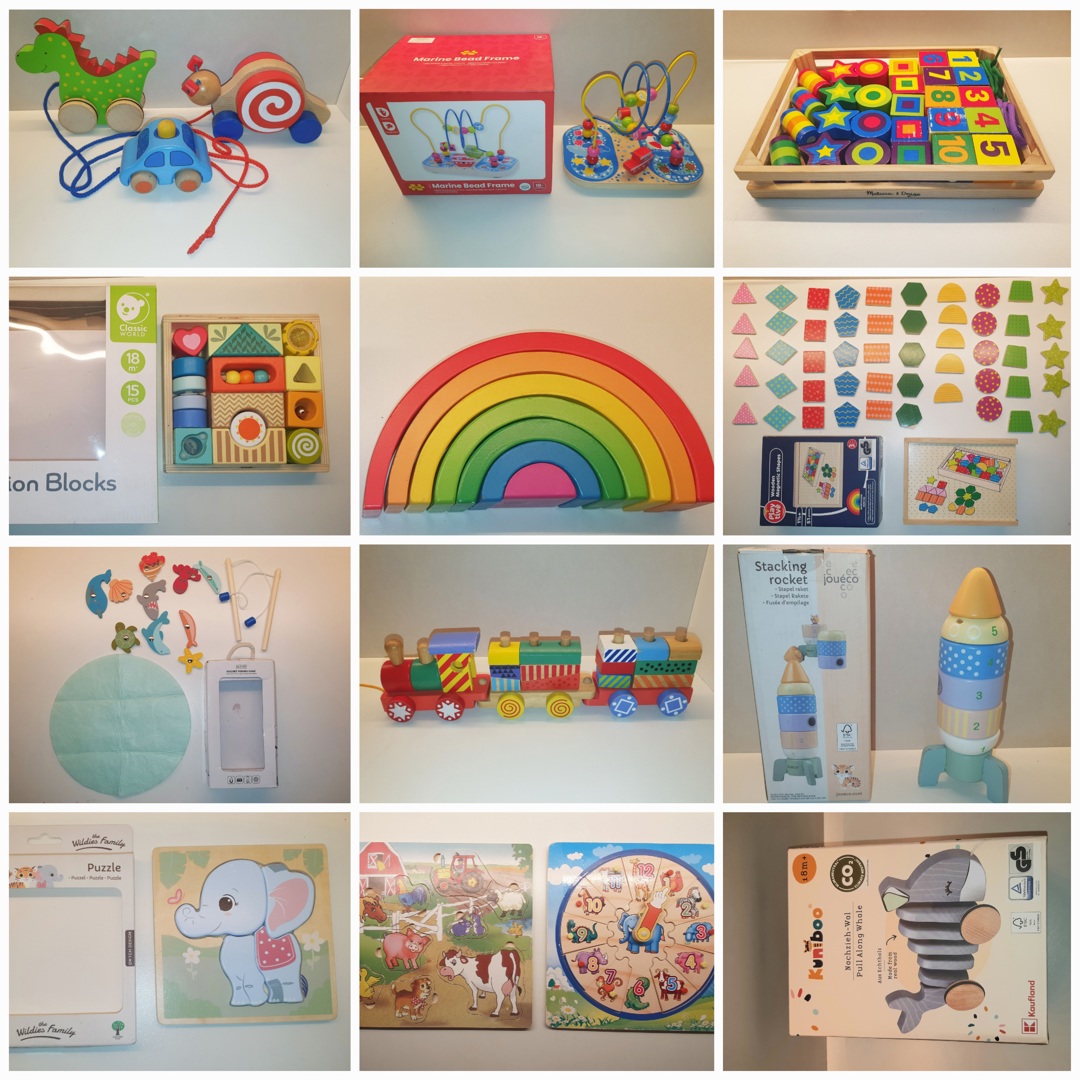 Дървени образователни играчки