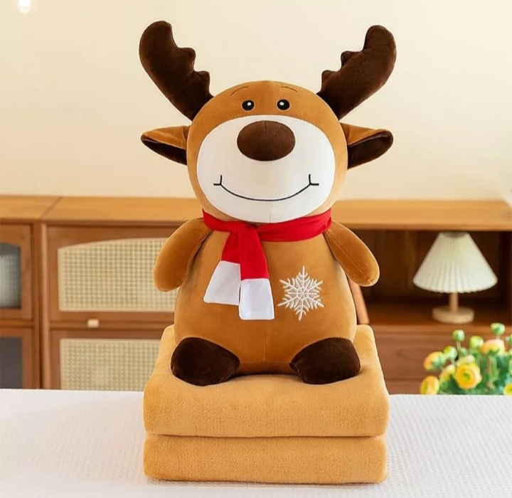 ✨Плюшена играчка 55 см, с одеяло 160x105см - 2 в1