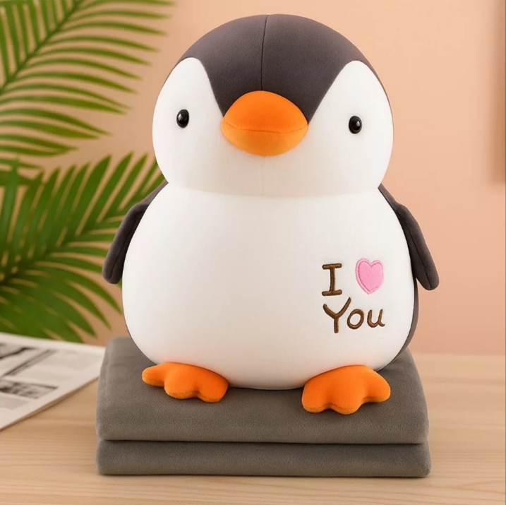 ✨Плюшена играчка 40см, с одеяло 160x105см - 2в1