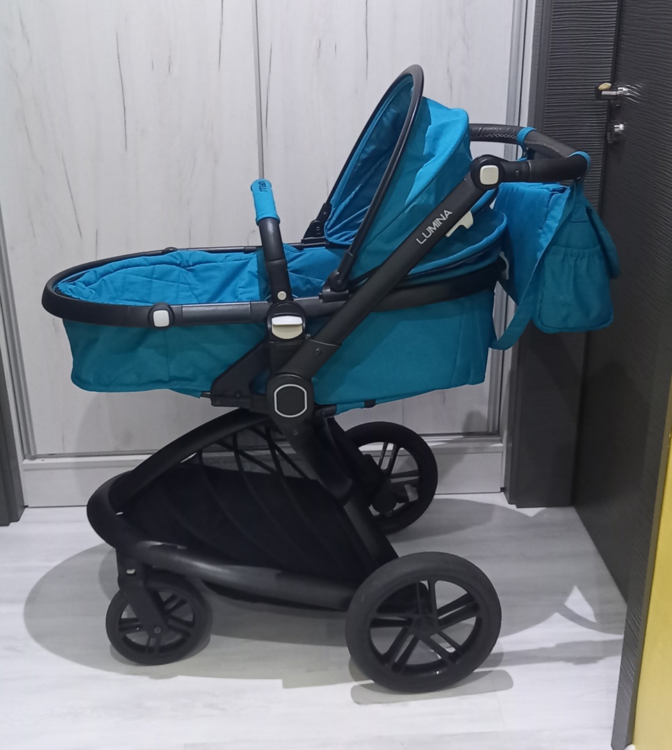 Бебешка количка 2 в 1 Lorelli Lumina Dark Blue