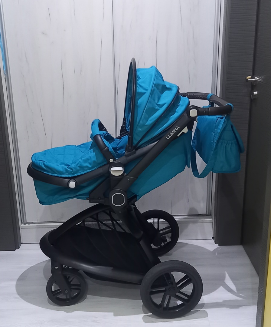 Бебешка количка 2 в 1 Lorelli Lumina Dark Blue