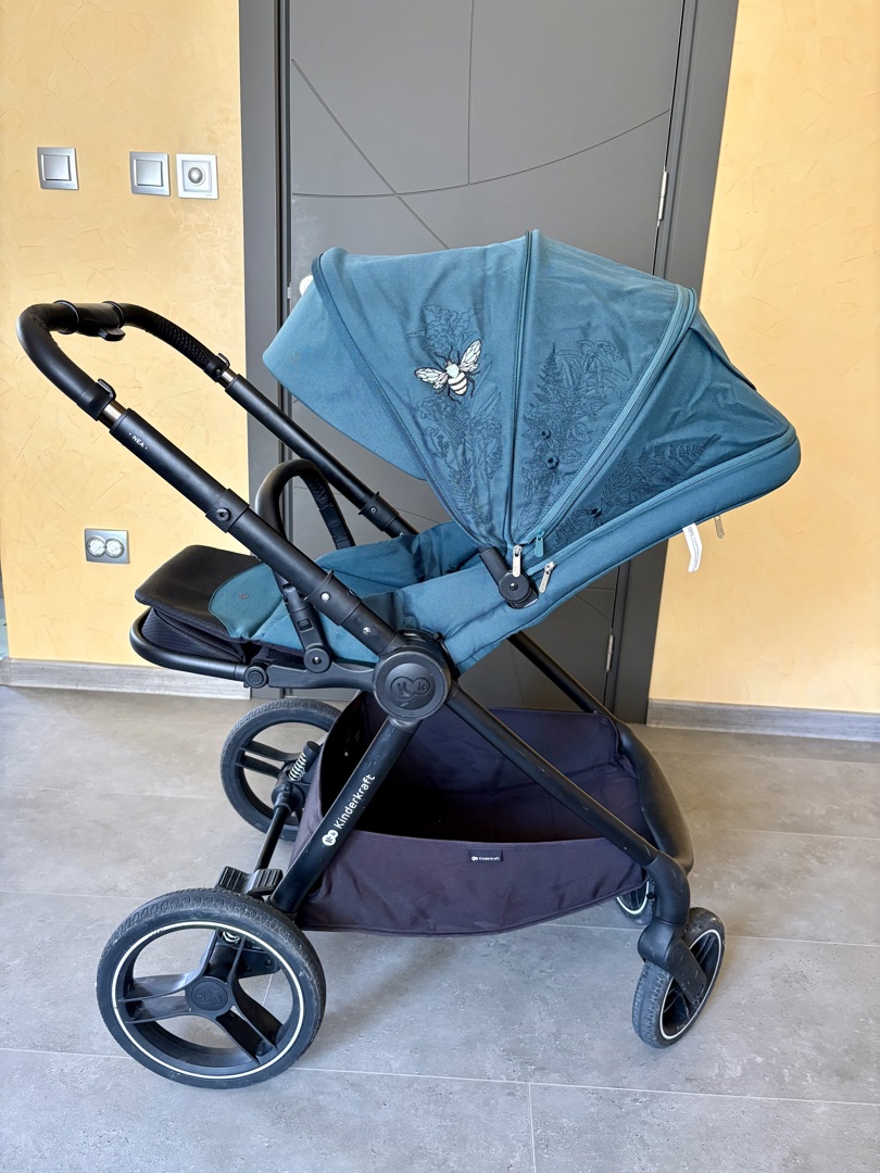 Бебешка количка 2 в 1 KinderKraft - Nea, тъмнозеле