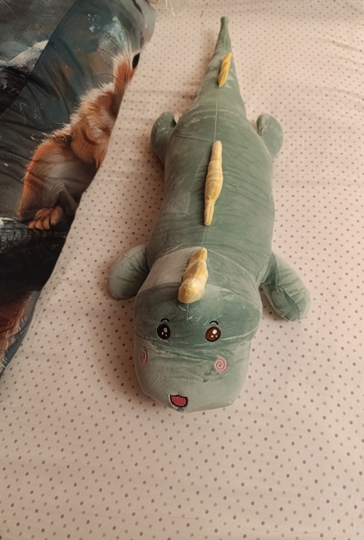 Плюшена играчка, възглавница, динозавърче