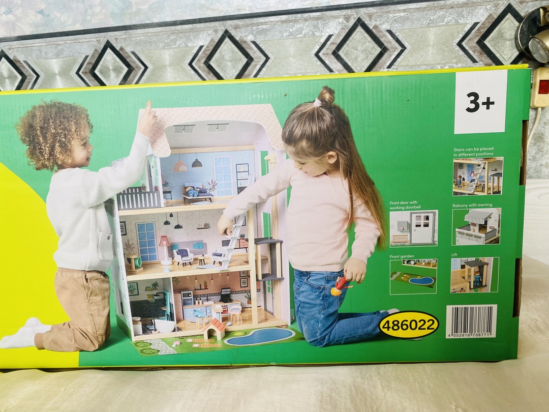 Нова дървена къща за кукли Lupilu