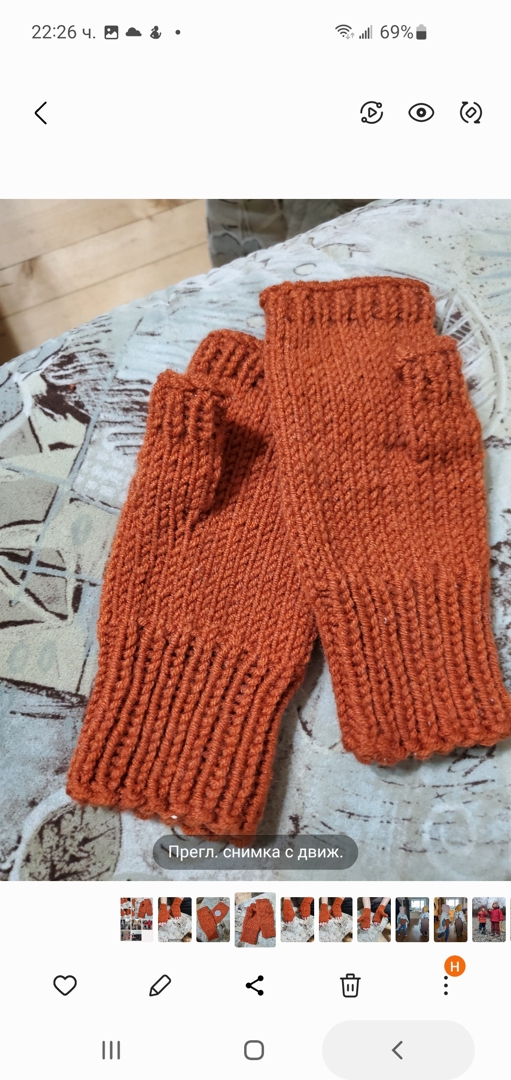 Ръчно плетени ръкавици