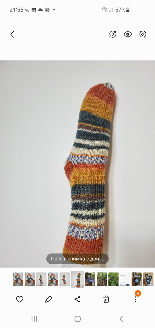 Ръчно плетени чорапи размер 38