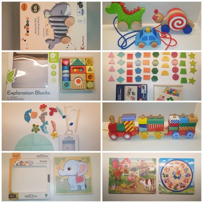 Дървени образователни играчки