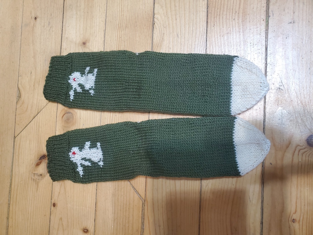 Ръчно плетени чорапки, ходило 22 см