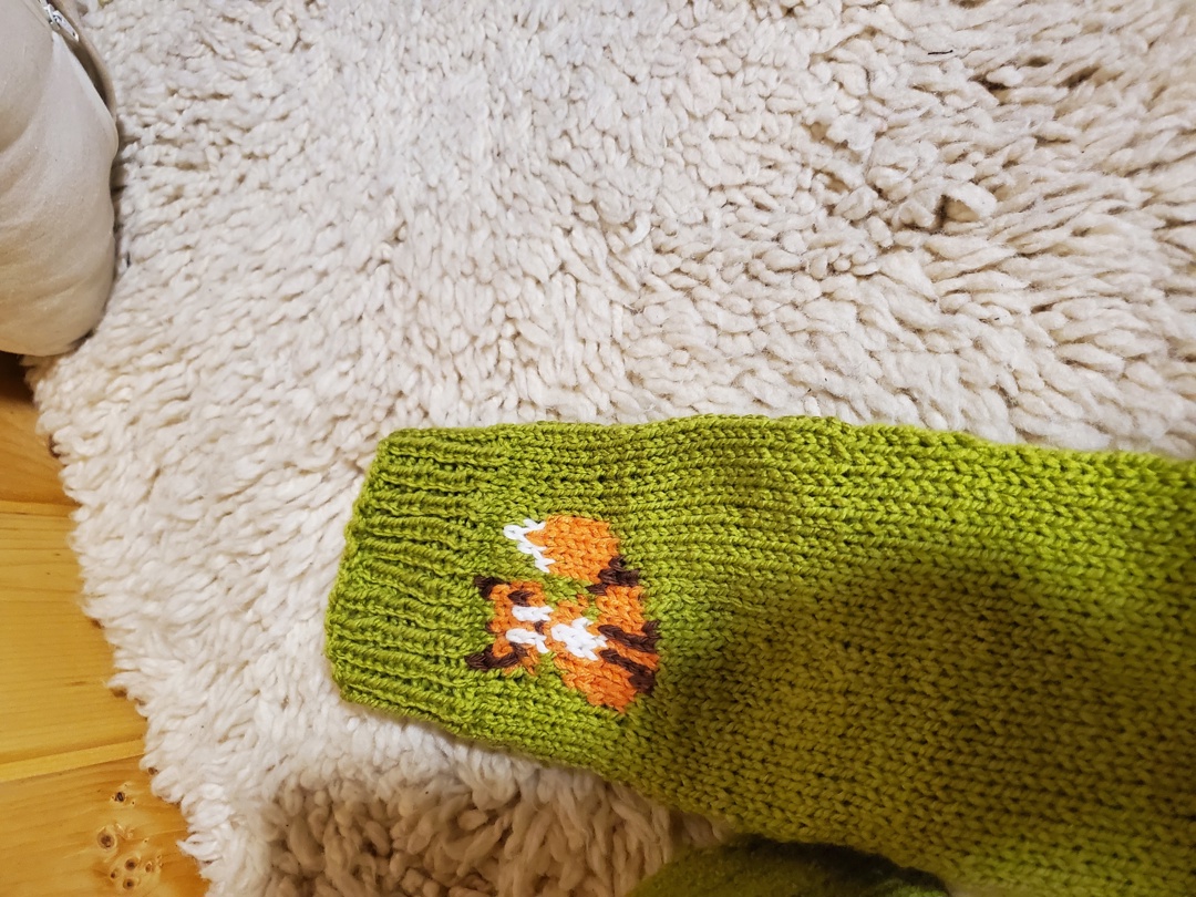 Ръчно плетени чорапки размер 38