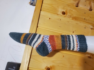 Ръчно плетени чорапки размер 39.